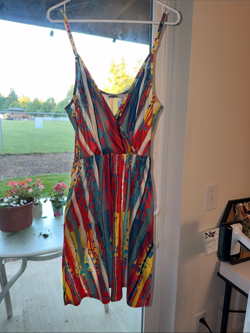 Multicolor Striped Sleeveless Summer Dress wot Pockets!